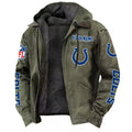 Indianapolis Colts DMJK0014 Hooded Cardigan Jacket