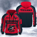 Houston Texans DMHT2525 3D Half-zip Hoodie