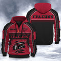 Atlanta Falcons DMHT2514 3D Half-zip Hoodie