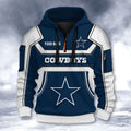 Dallas Cowboys DMHT2628 3D Half-zip Hoodie