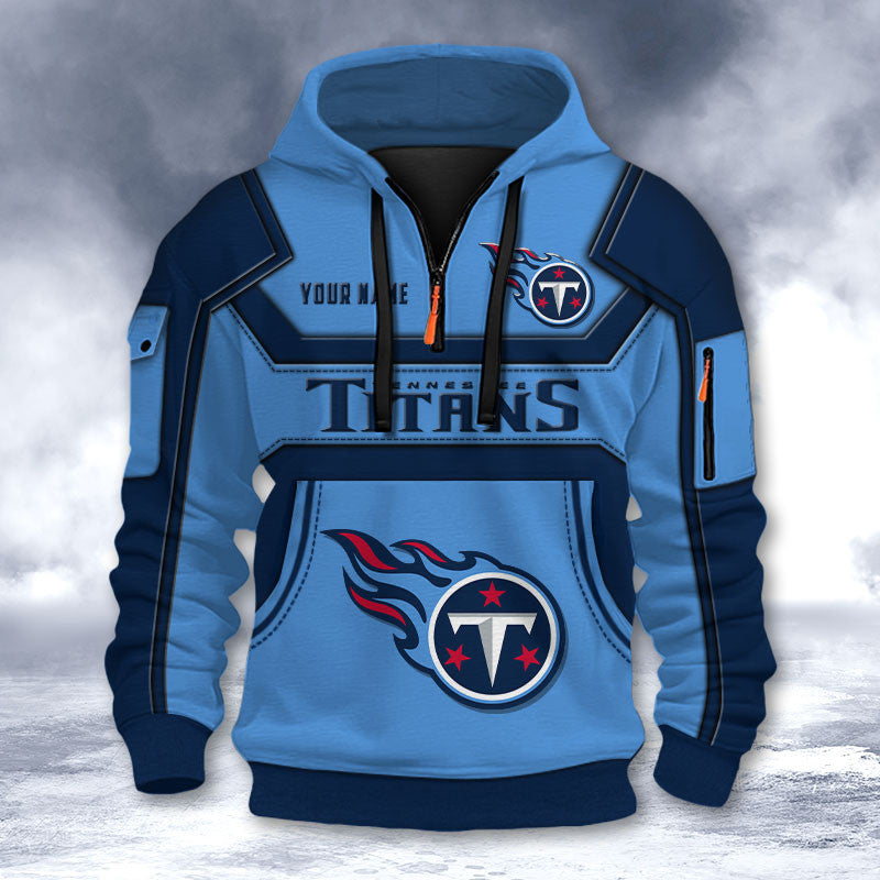 Tennessee Titans DMHT2650 3D Half-zip Hoodie