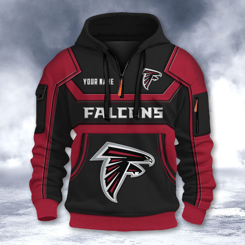Atlanta Falcons DMHT2621 3D Half-zip Hoodie
