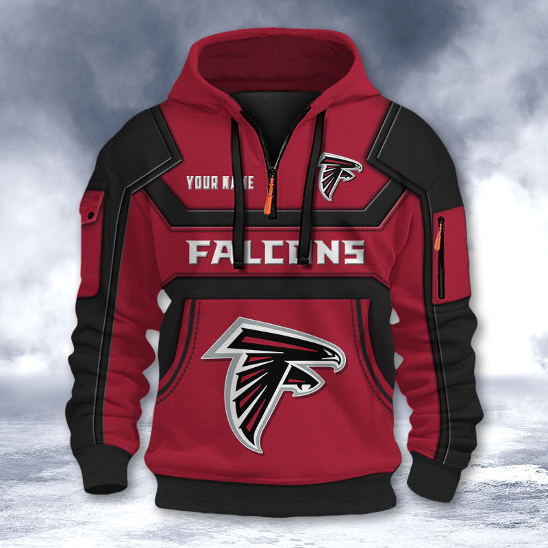 Atlanta Falcons DMHT2621 3D Half-zip Hoodie