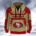 San Francisco 49ers DMHT2647 3D Half-zip Hoodie