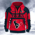 Houston Texans DMHT2632 3D Half-zip Hoodie