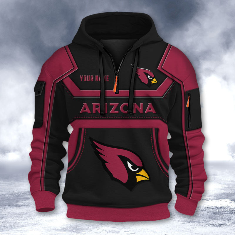 Arizona Cardinals DMHT2620 3D Half-zip Hoodie