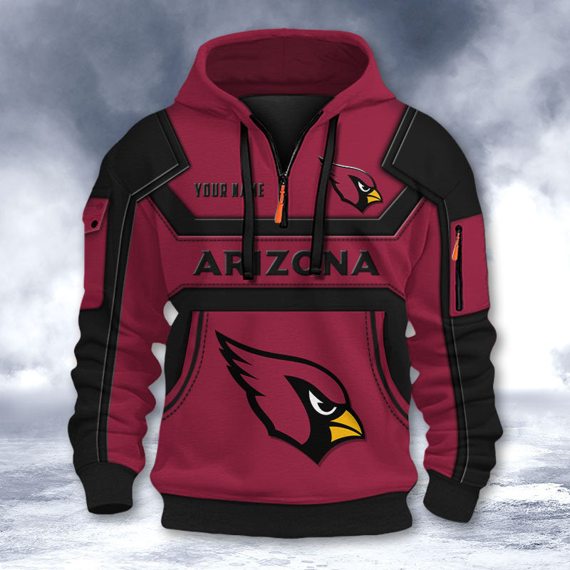 Arizona Cardinals DMHT2620 3D Half-zip Hoodie