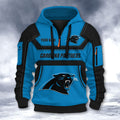 Carolina Panthers DMHT2624 3D Half-zip Hoodie