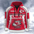 Kansas City Chiefs DMHT2602 3D Half-zip Hoodie
