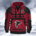 Atlanta Falcons DMHT2547 3D Half-zip Hoodie
