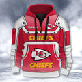 Kansas City Chiefs DMHT2585 3D Half-zip Hoodie