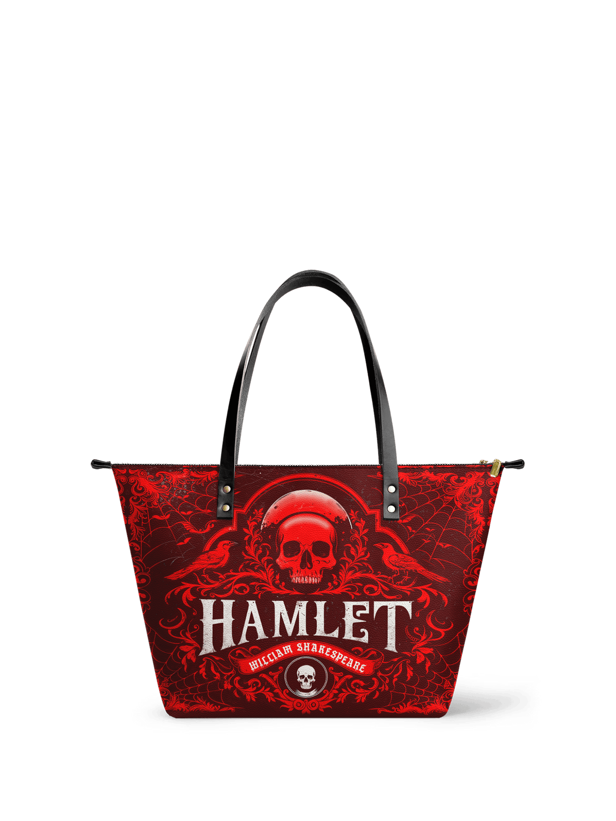 "Hamlet" The Red Room Leather Tote Bag