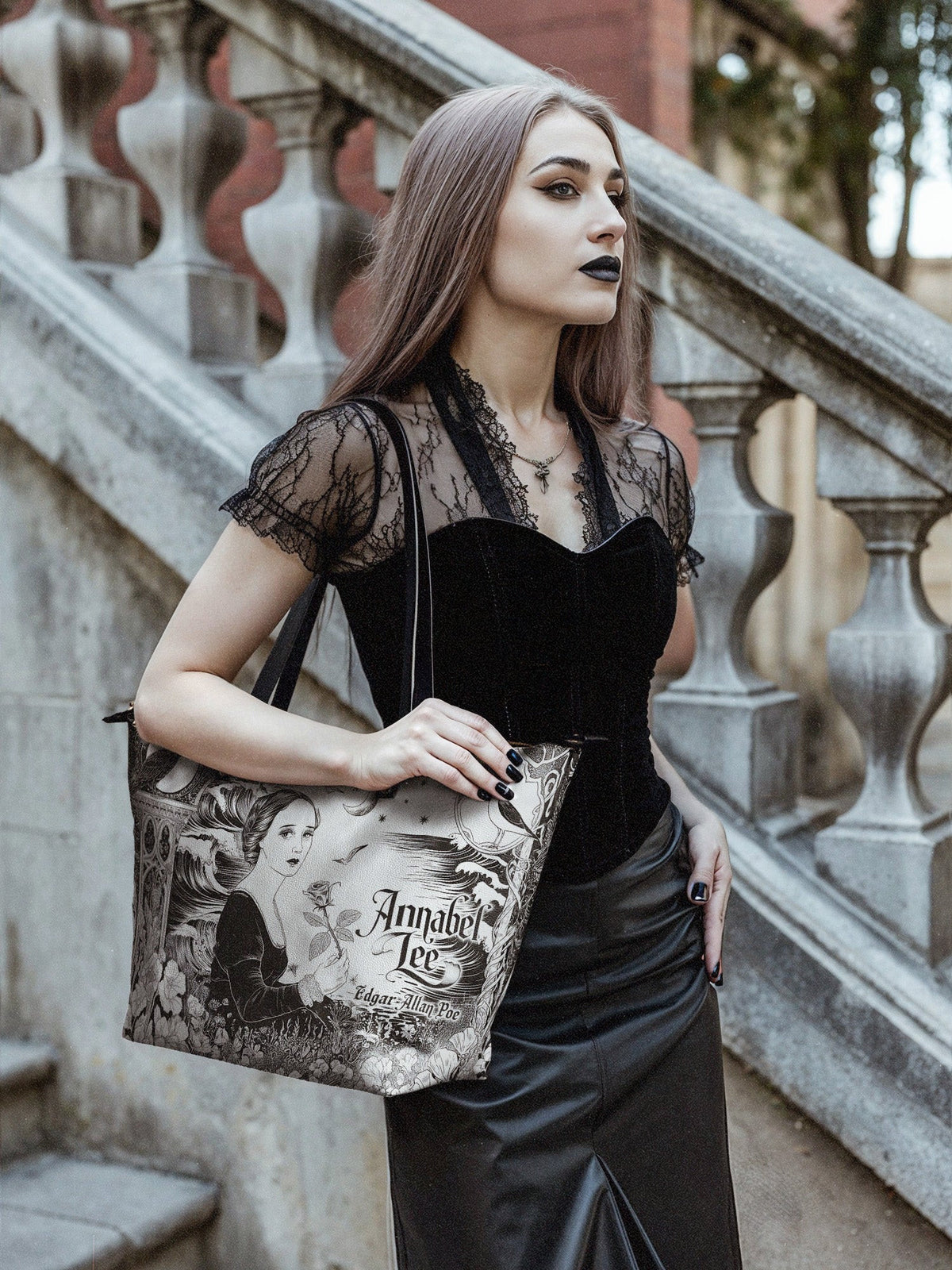 "Annabel Lee" Leather Tote Bag