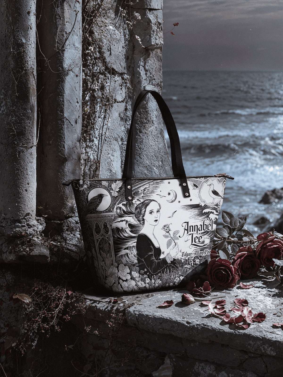 "Annabel Lee" Leather Tote Bag