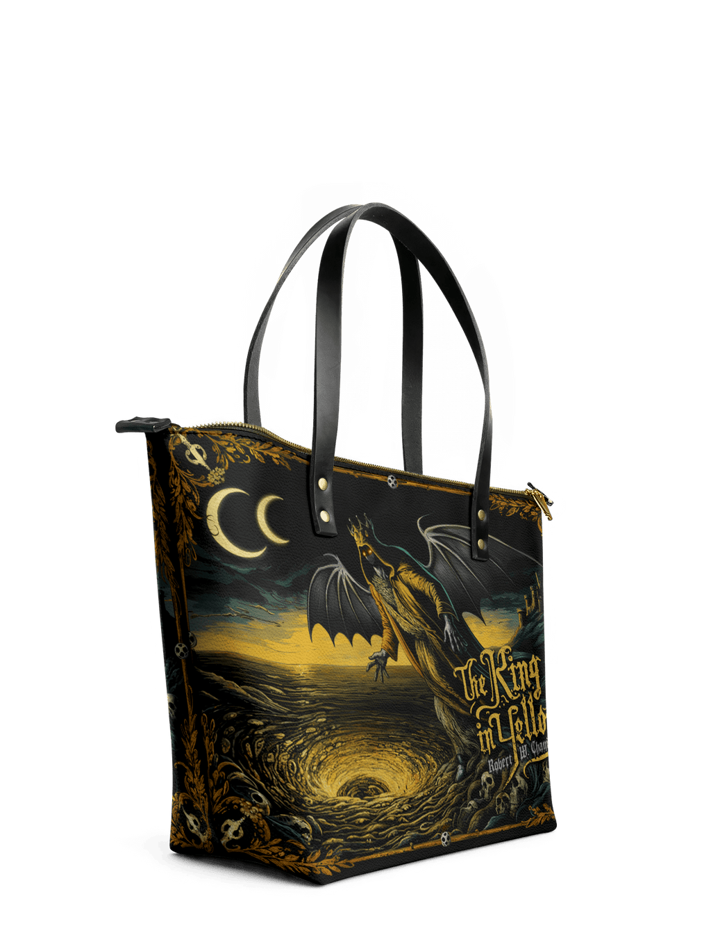 "The King In Yellow" Leather Tote Bag
