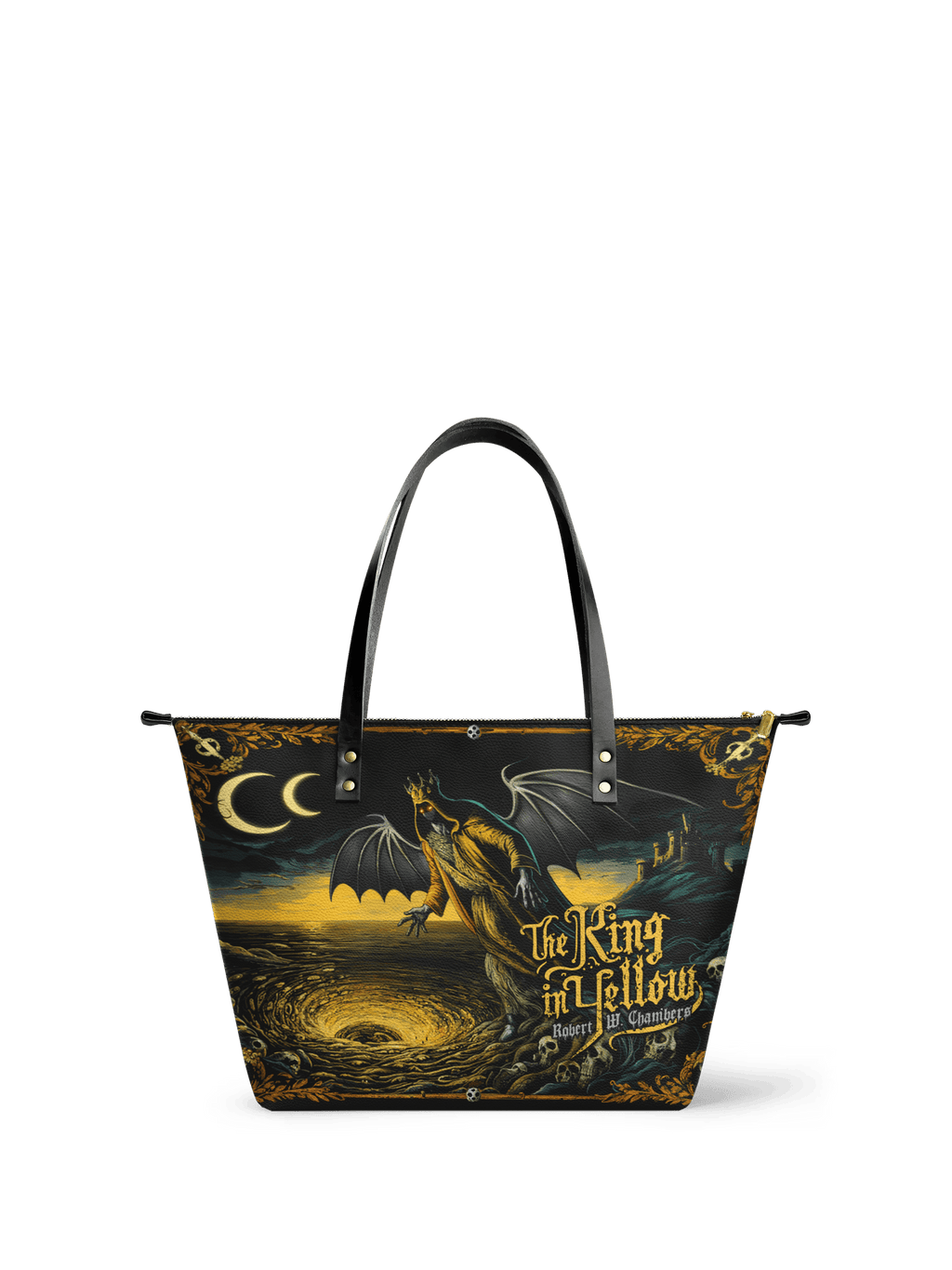 "The King In Yellow" Leather Tote Bag