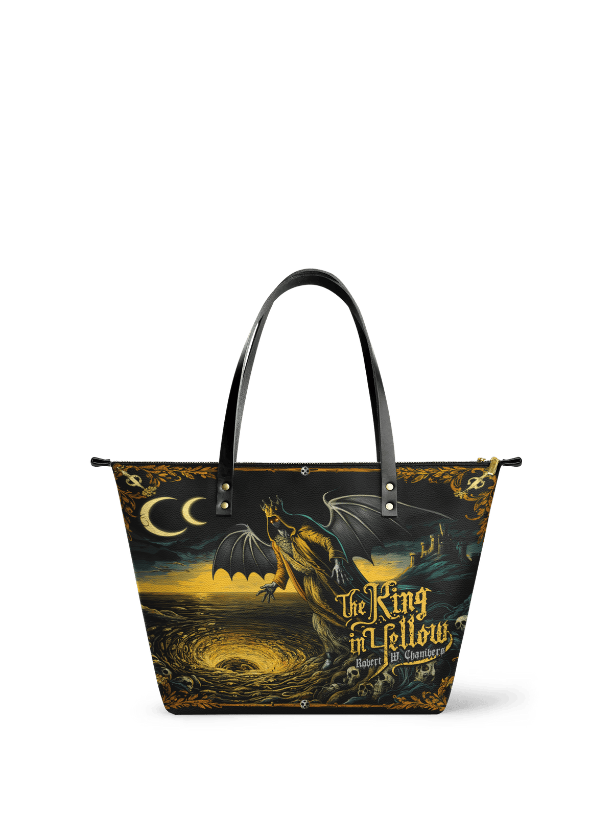 "The King In Yellow" Leather Tote Bag