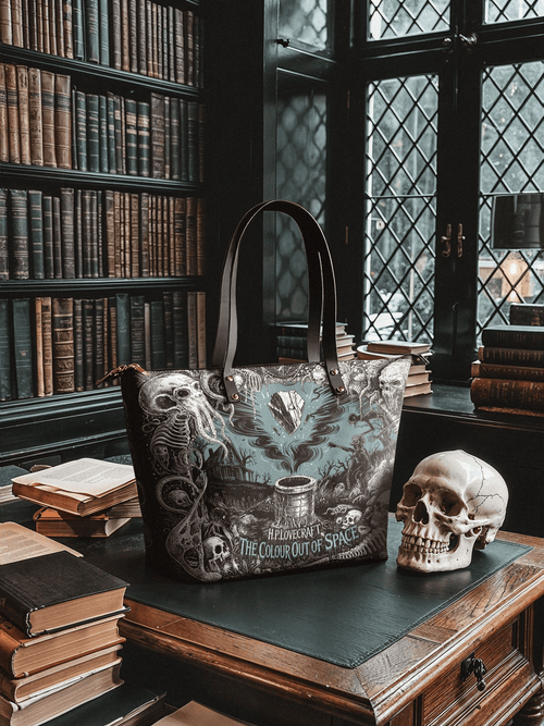 "The Colour Out Of Space" Leather Tote Bag