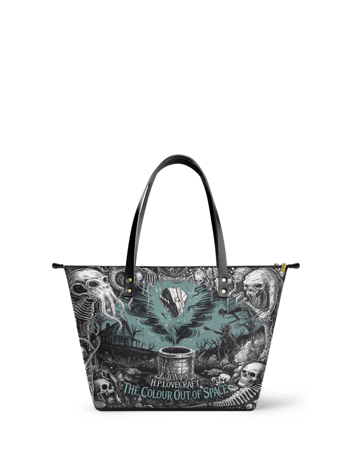 "The Colour Out Of Space" Leather Tote Bag