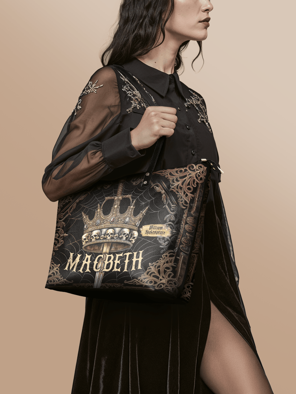 "Macbeth" Leather Tote Bag