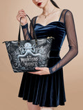 "At The Mountains Of Madness" Leather Tote Bag