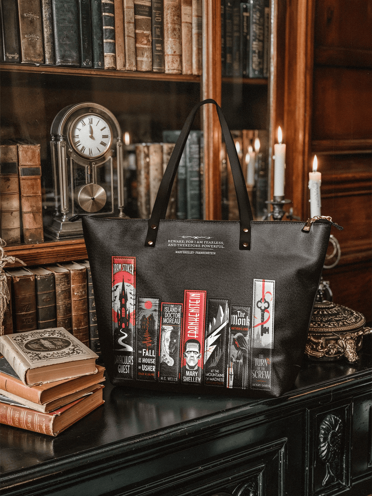 "The Fearless Collection" Leather Tote Bag