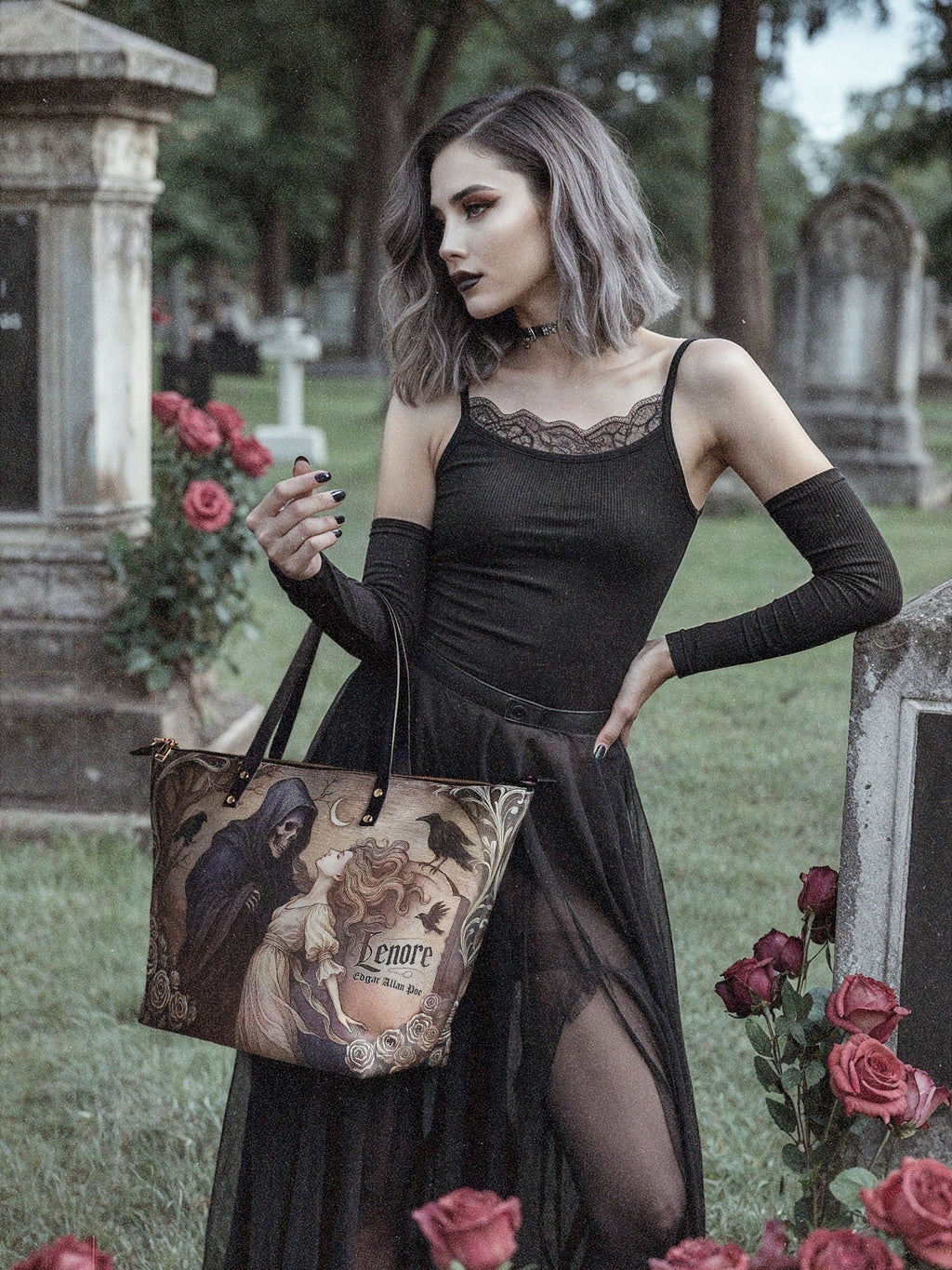 "Lenore" Leather Tote Bag