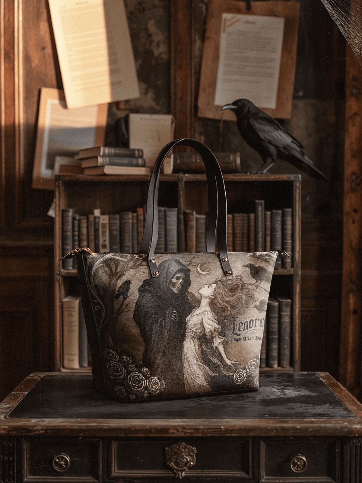 "Lenore" Leather Tote Bag
