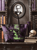 "Frankenstein" Lablight Violet Leather Tote Bag