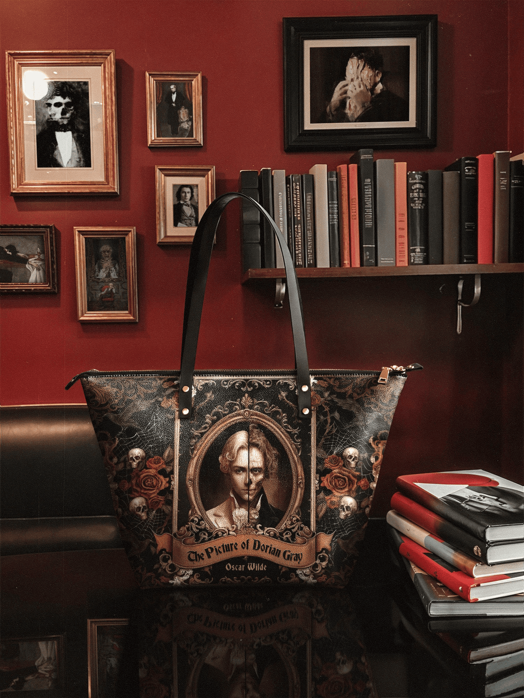 "The Picture Of Dorian Gray" Leather Tote Bag