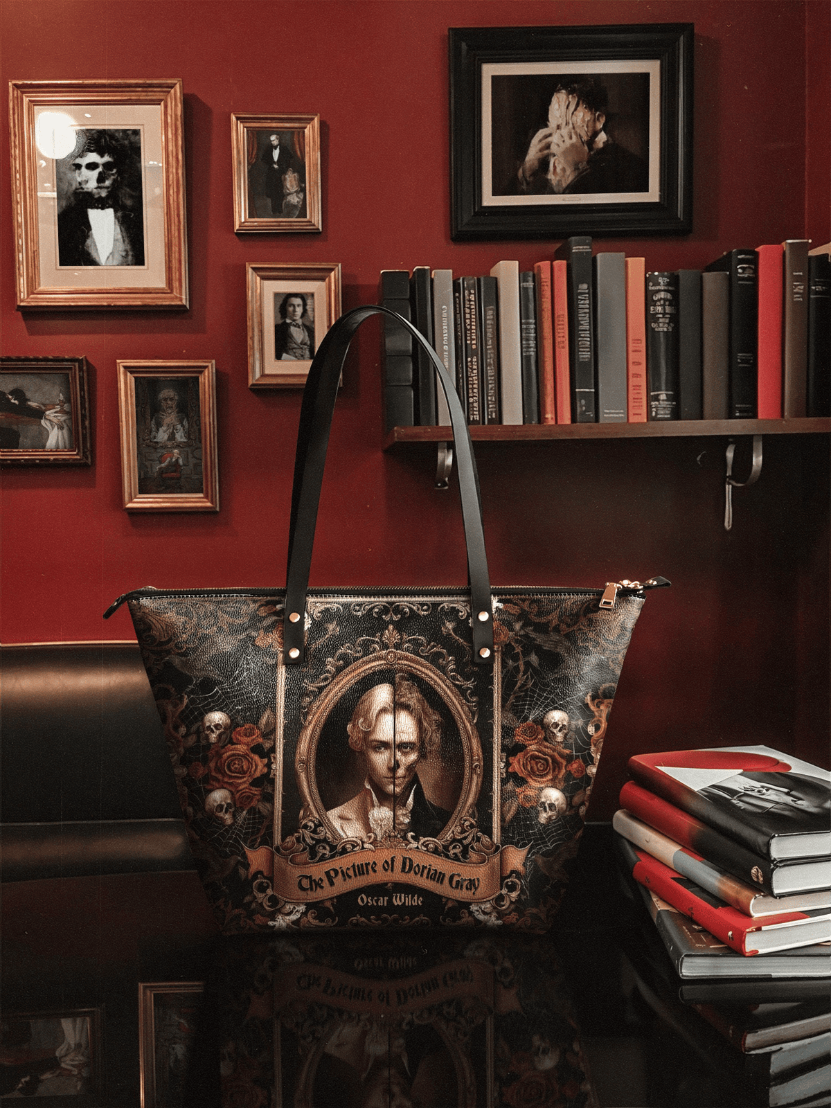 "The Picture Of Dorian Gray" Leather Tote Bag