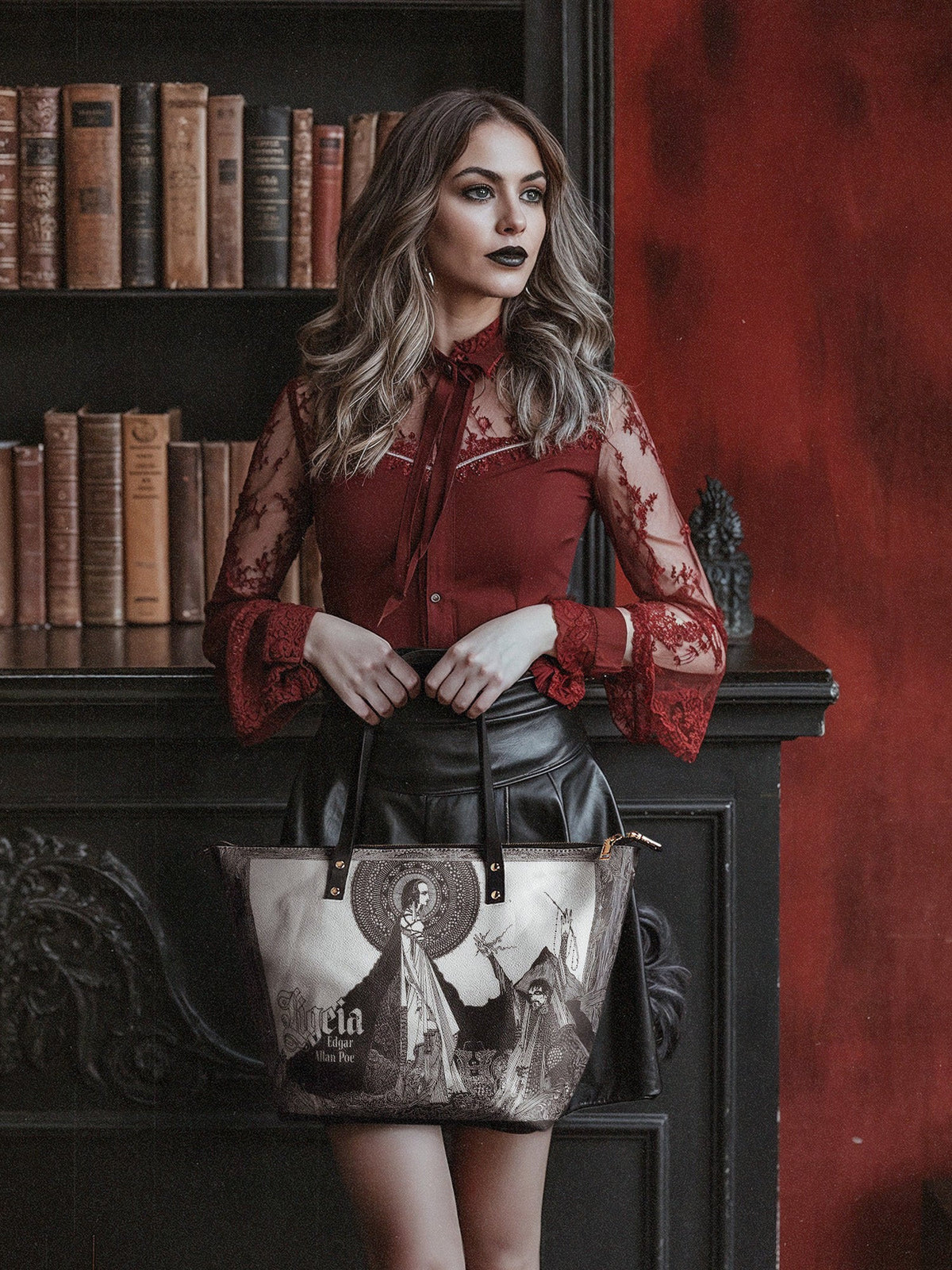 "Ligeia" Leather Tote Bag