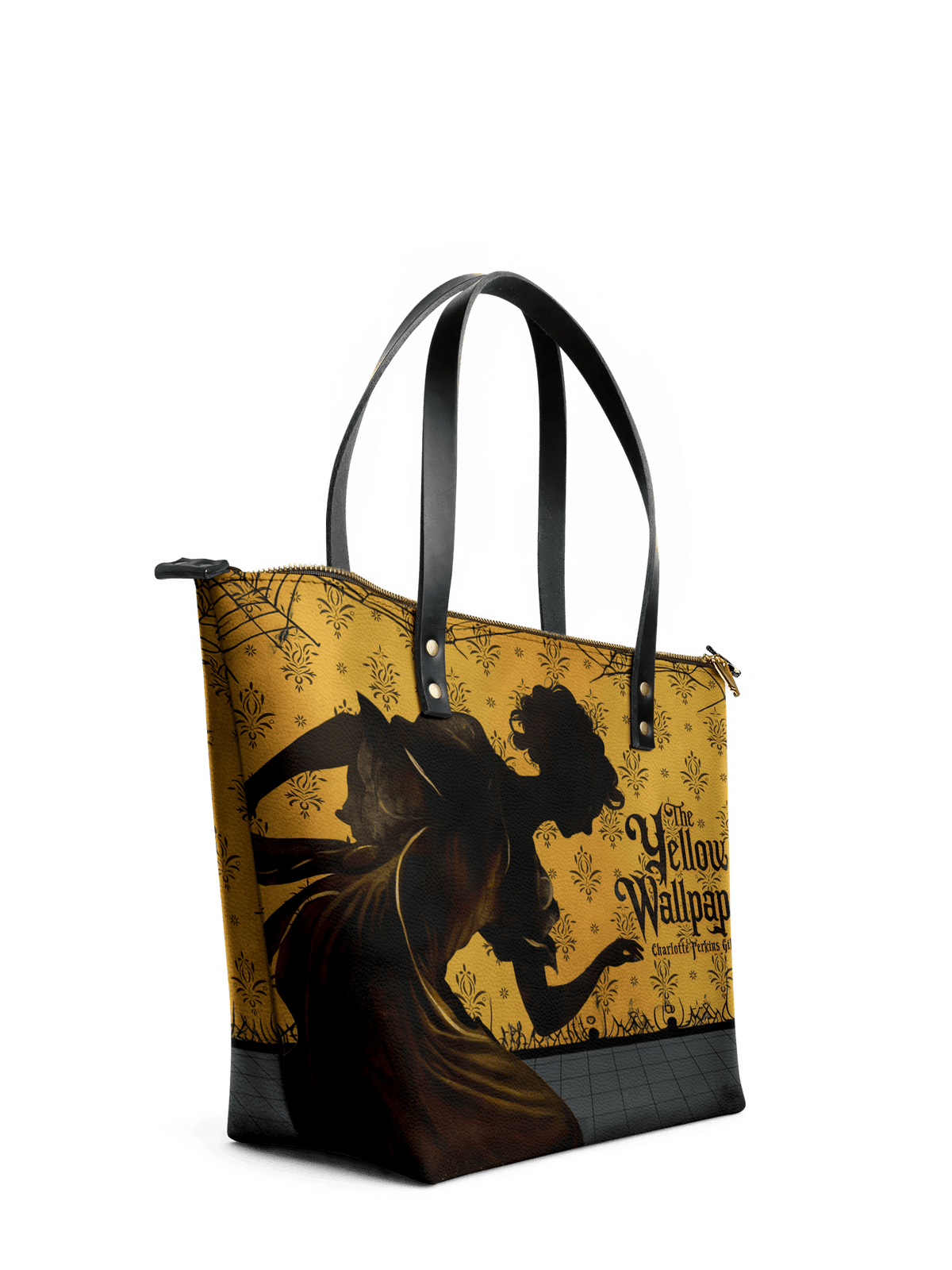 "The Yellow Wallpaper" Leather Tote Bag