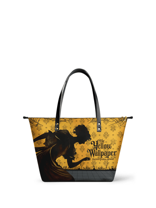 "The Yellow Wallpaper" Leather Tote Bag