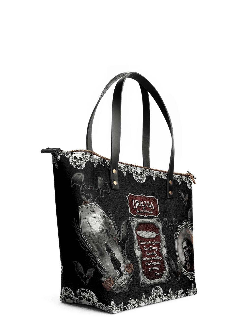 "The Dracula" Leather Tote Bag