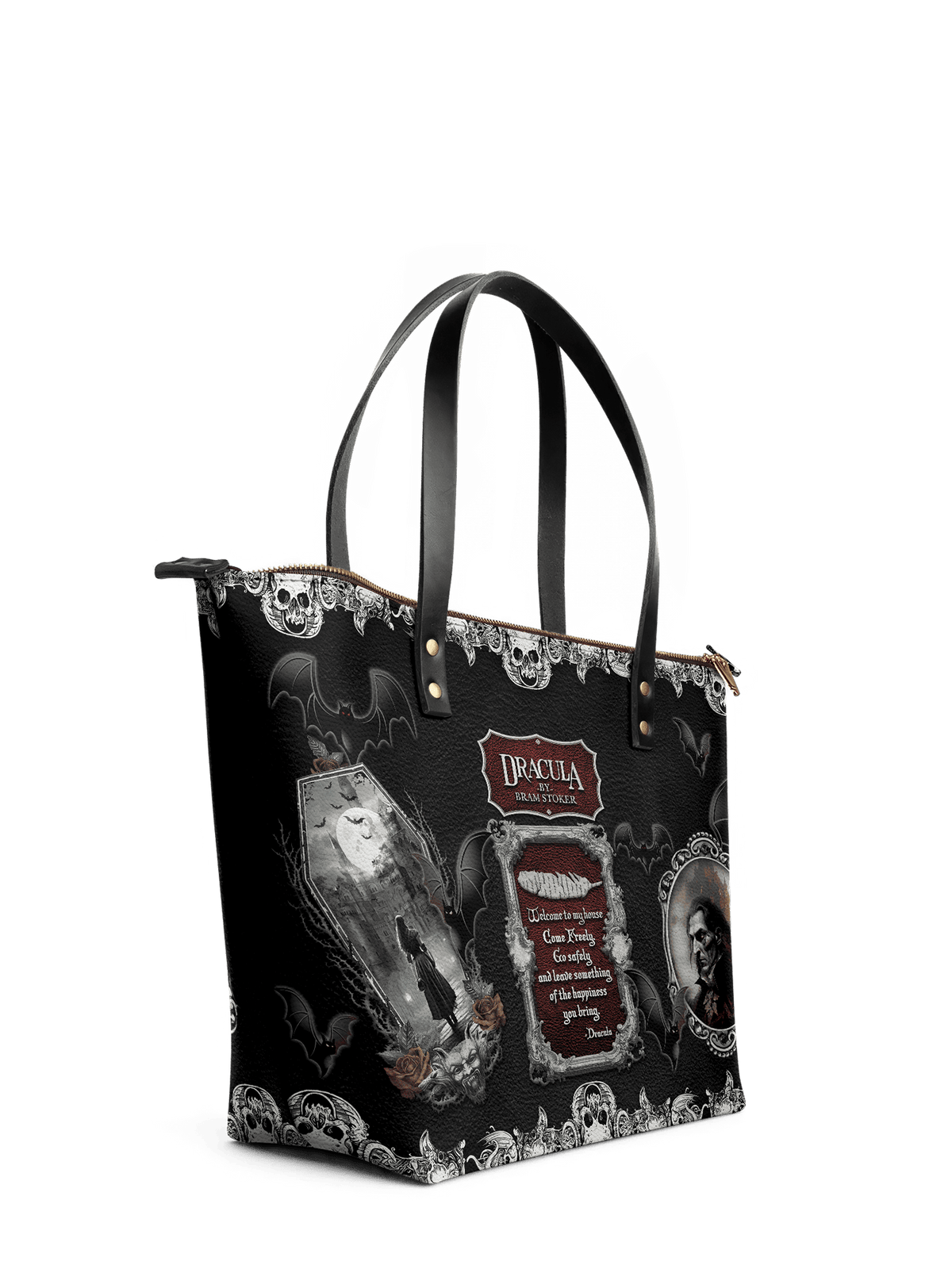 "The Dracula" Leather Tote Bag