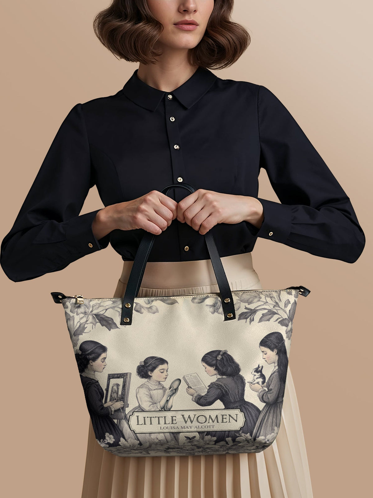 "Little Women" Leather Tote Bag