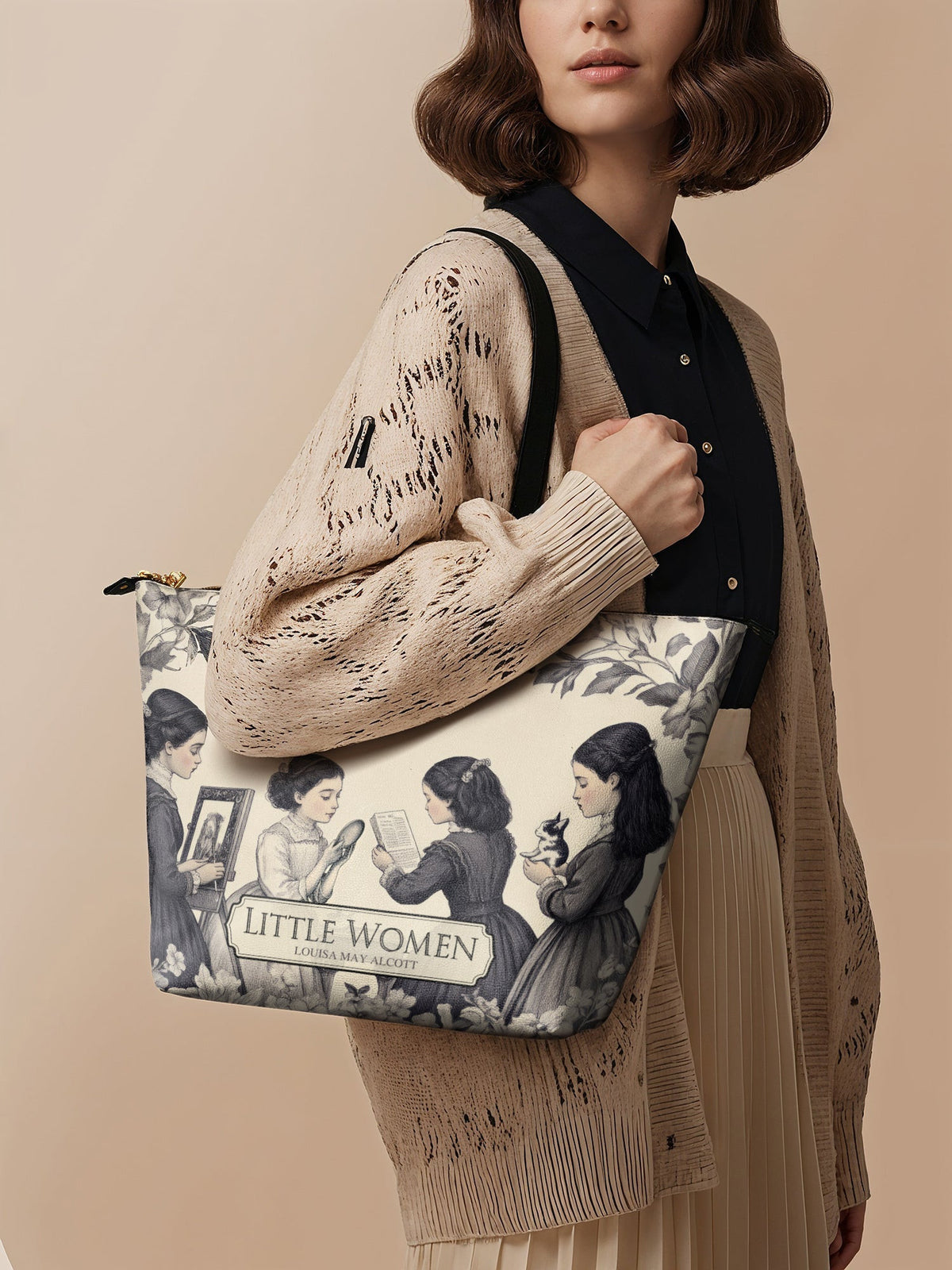 "Little Women" Leather Tote Bag