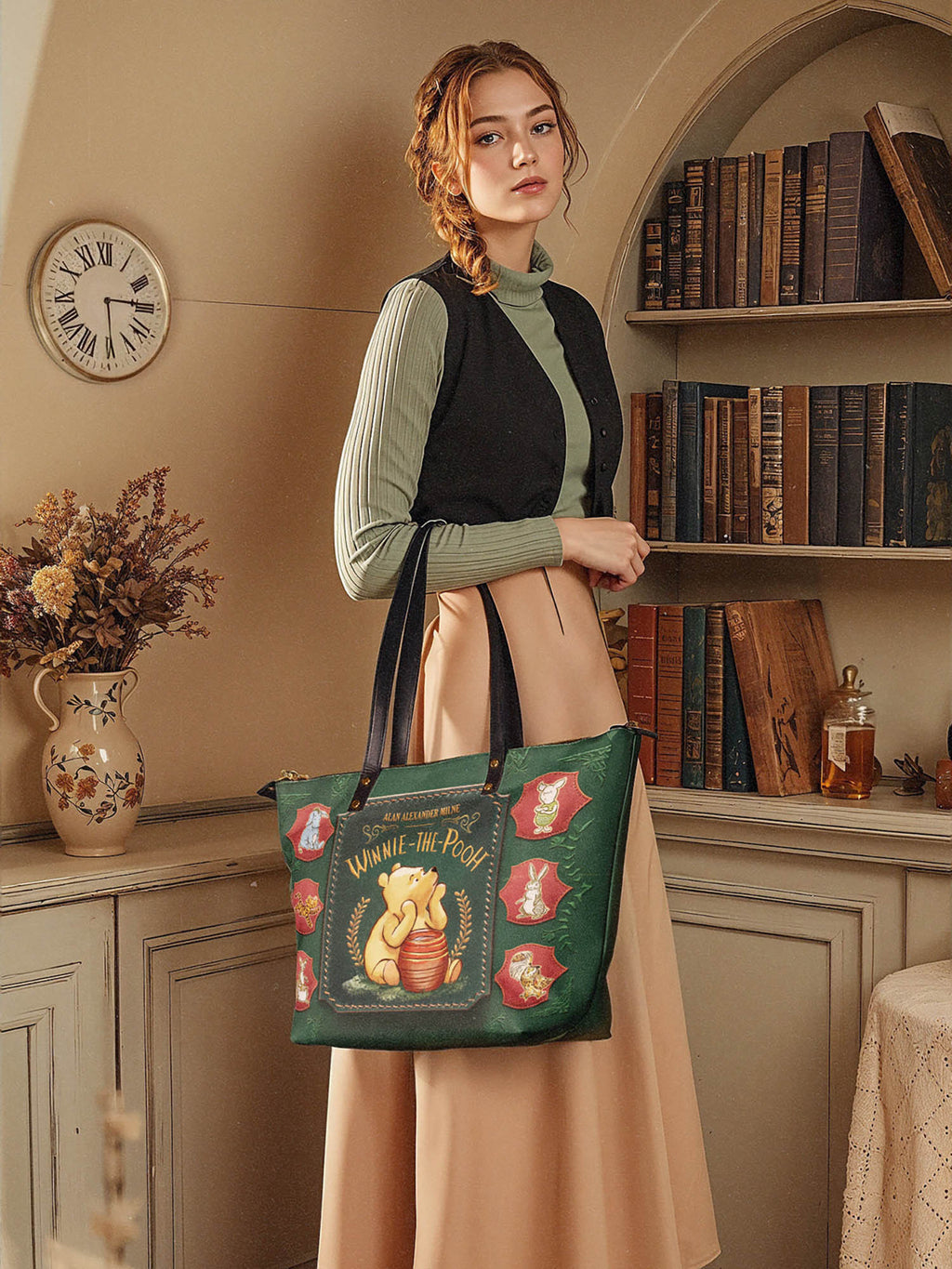 "Hundred Acre Dream" Leather Tote Bag