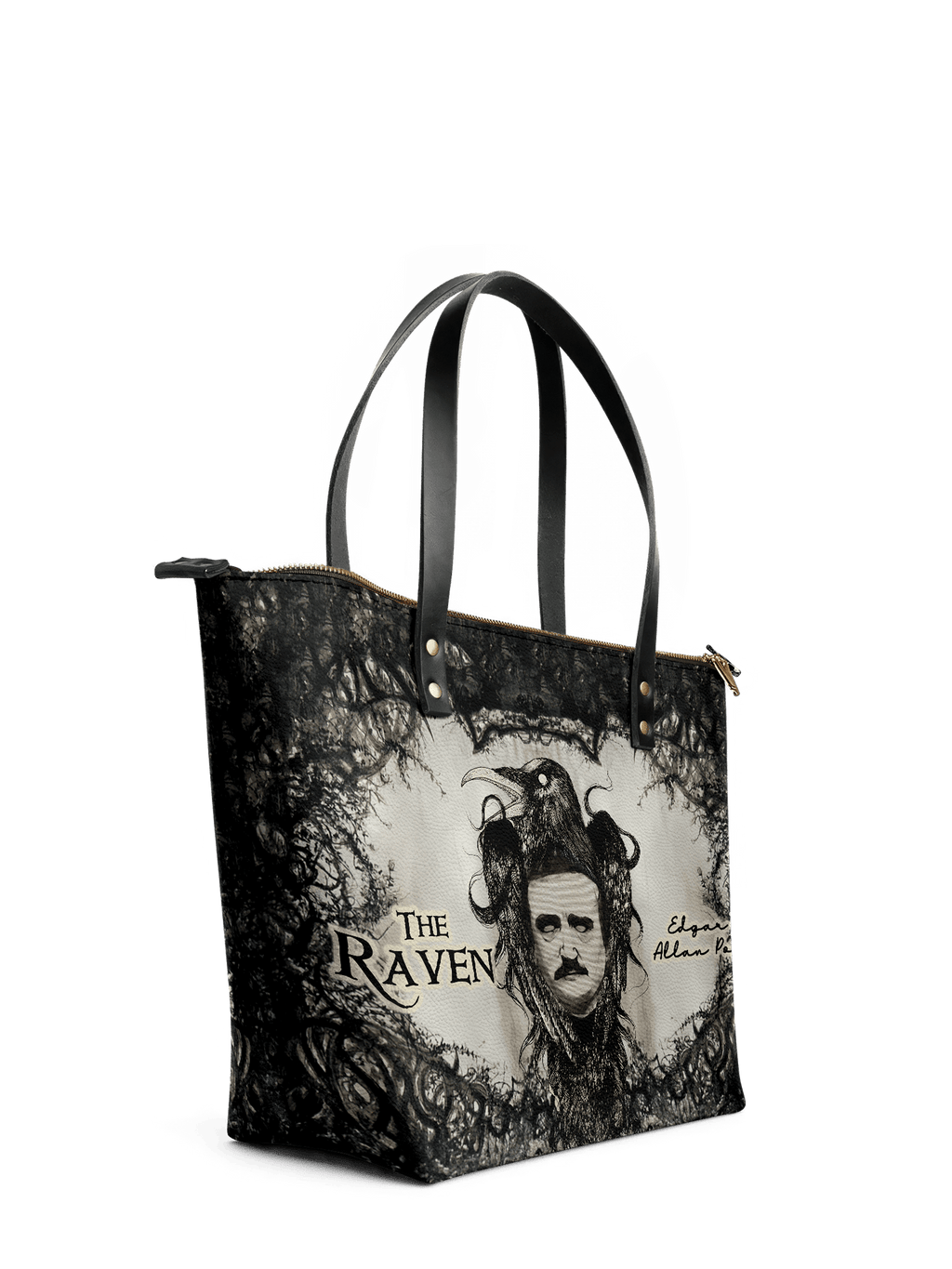 "The Raven" Leather Tote Bag