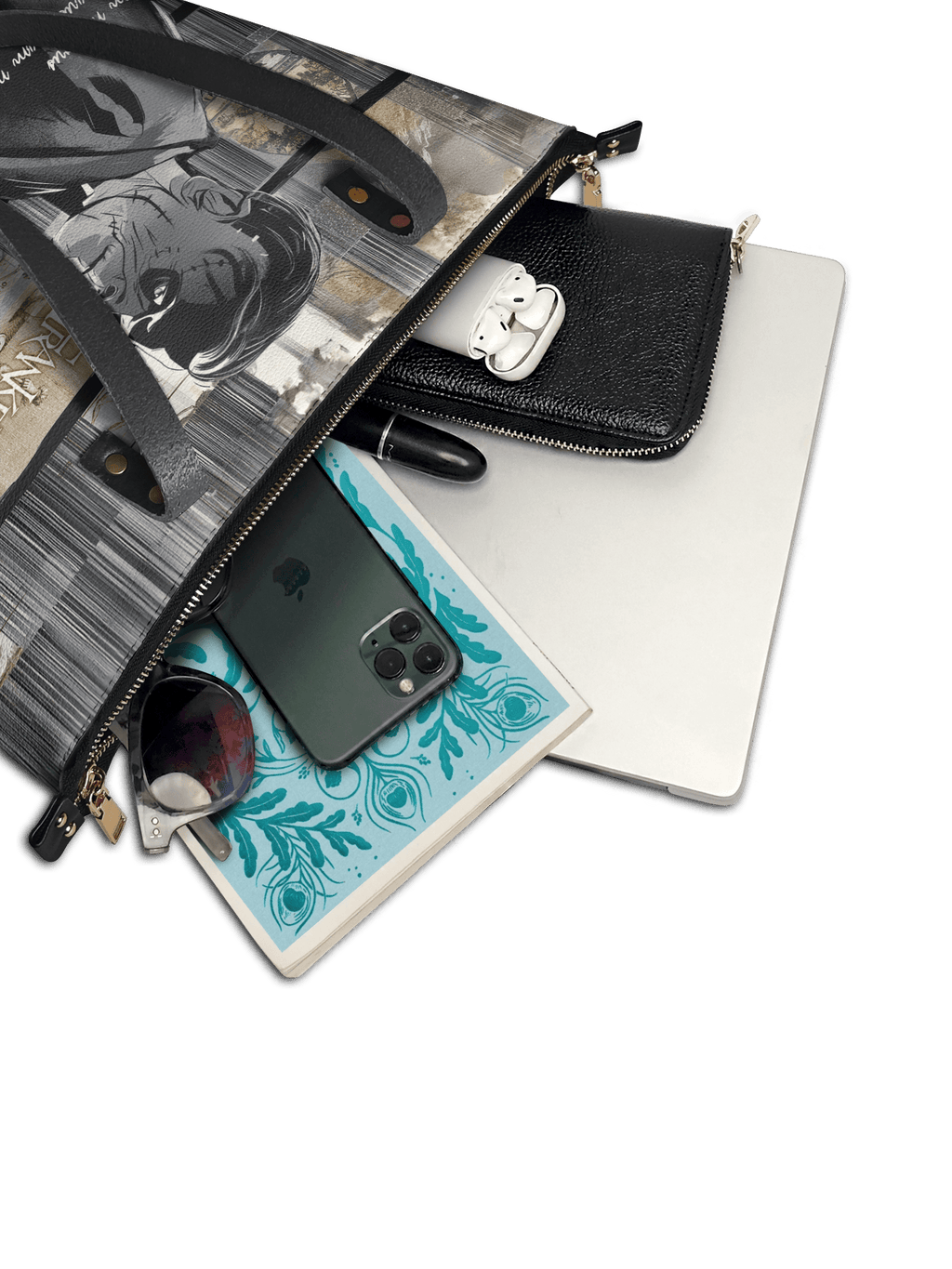 "Frankenstein" Ashes of Hope Leather Tote Bag