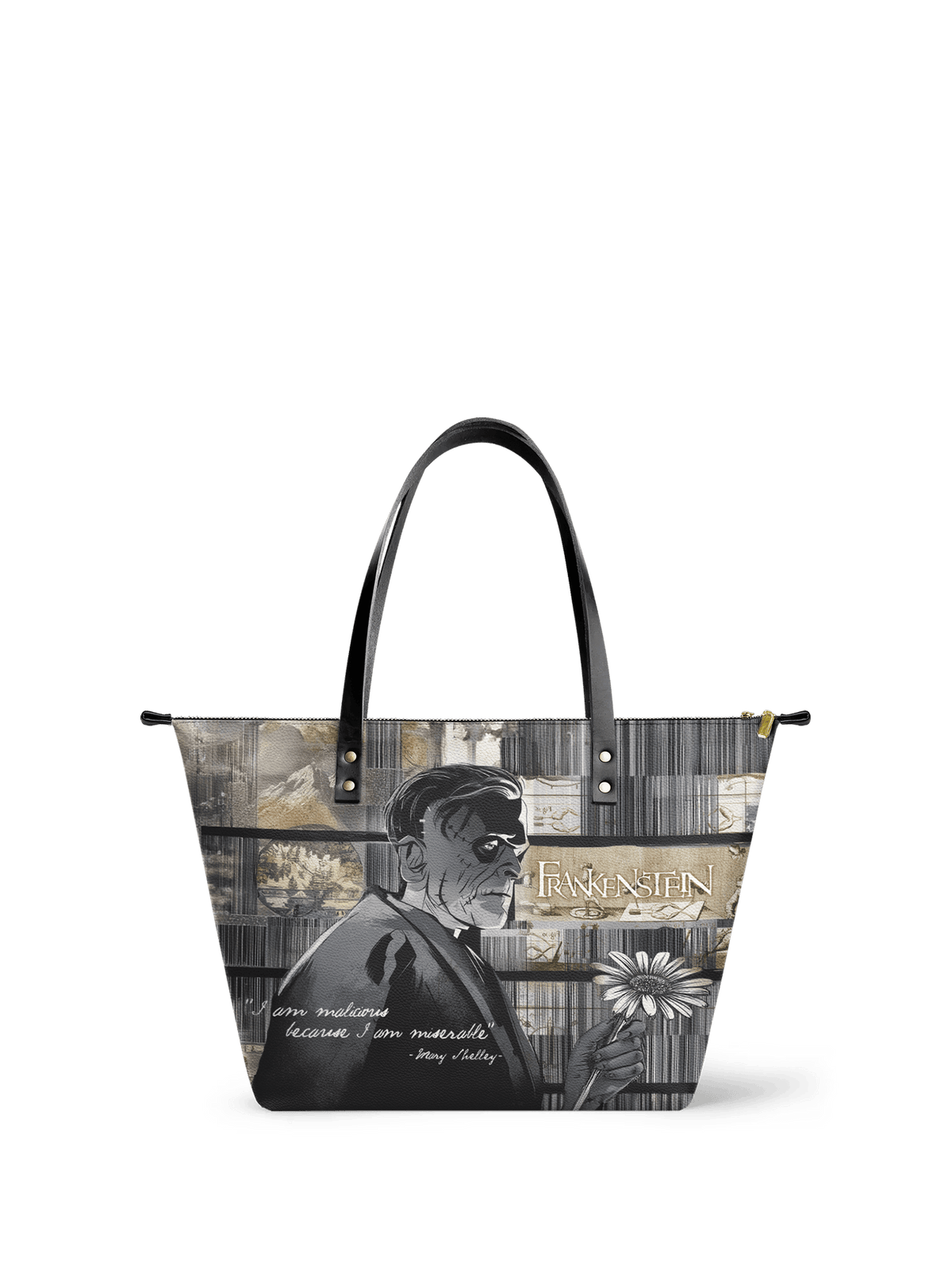 "Frankenstein" Ashes of Hope Leather Tote Bag