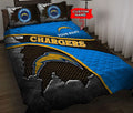 Los Angeles Chargers Personalized Quilt Set BG132