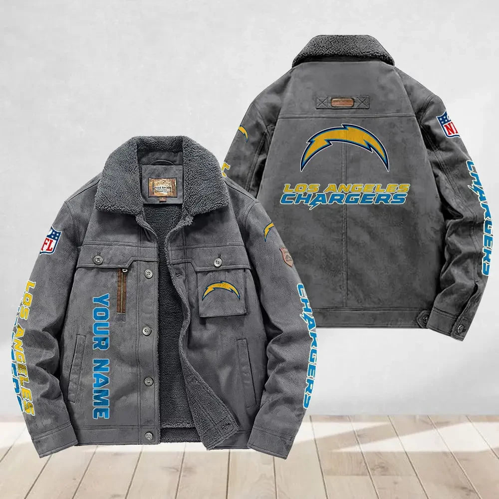 Los Angeles Chargers Flight Cotton Jacket SPTFCJ018