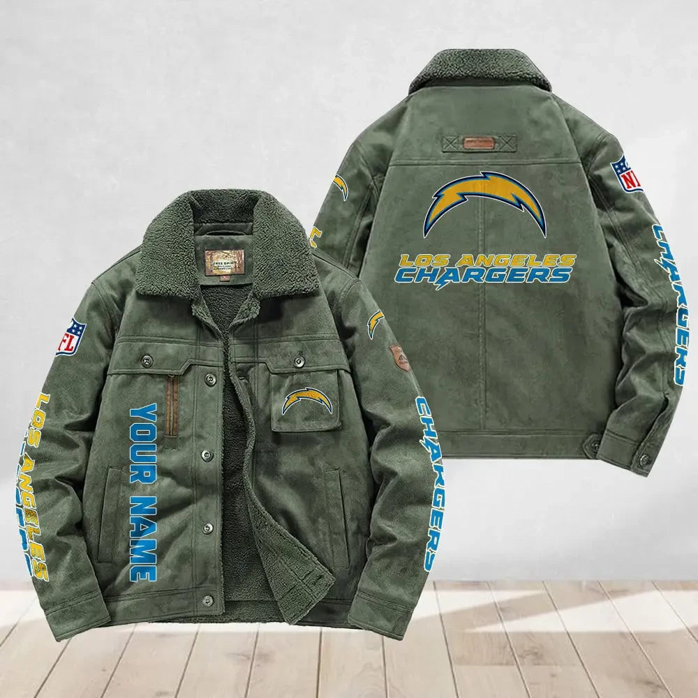Los Angeles Chargers Flight Cotton Jacket SPTFCJ018