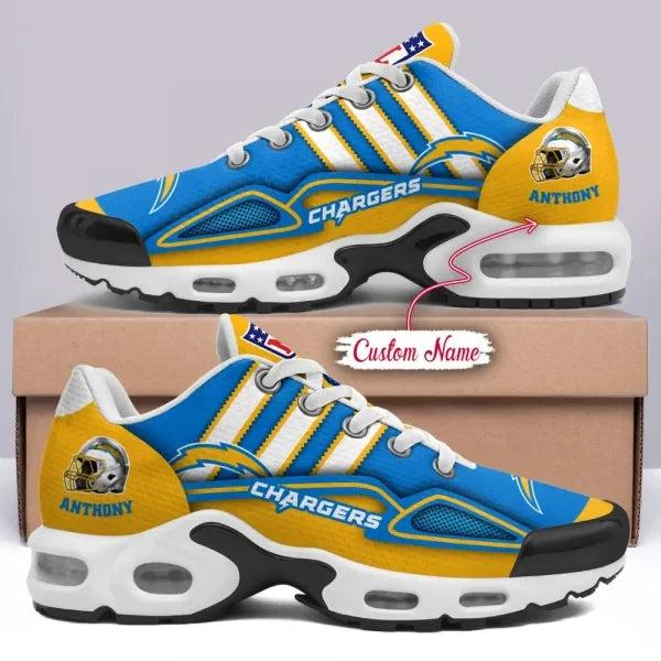 Los Angeles Chargers Personalized Plus T-N Youth Sneakers BGTN453