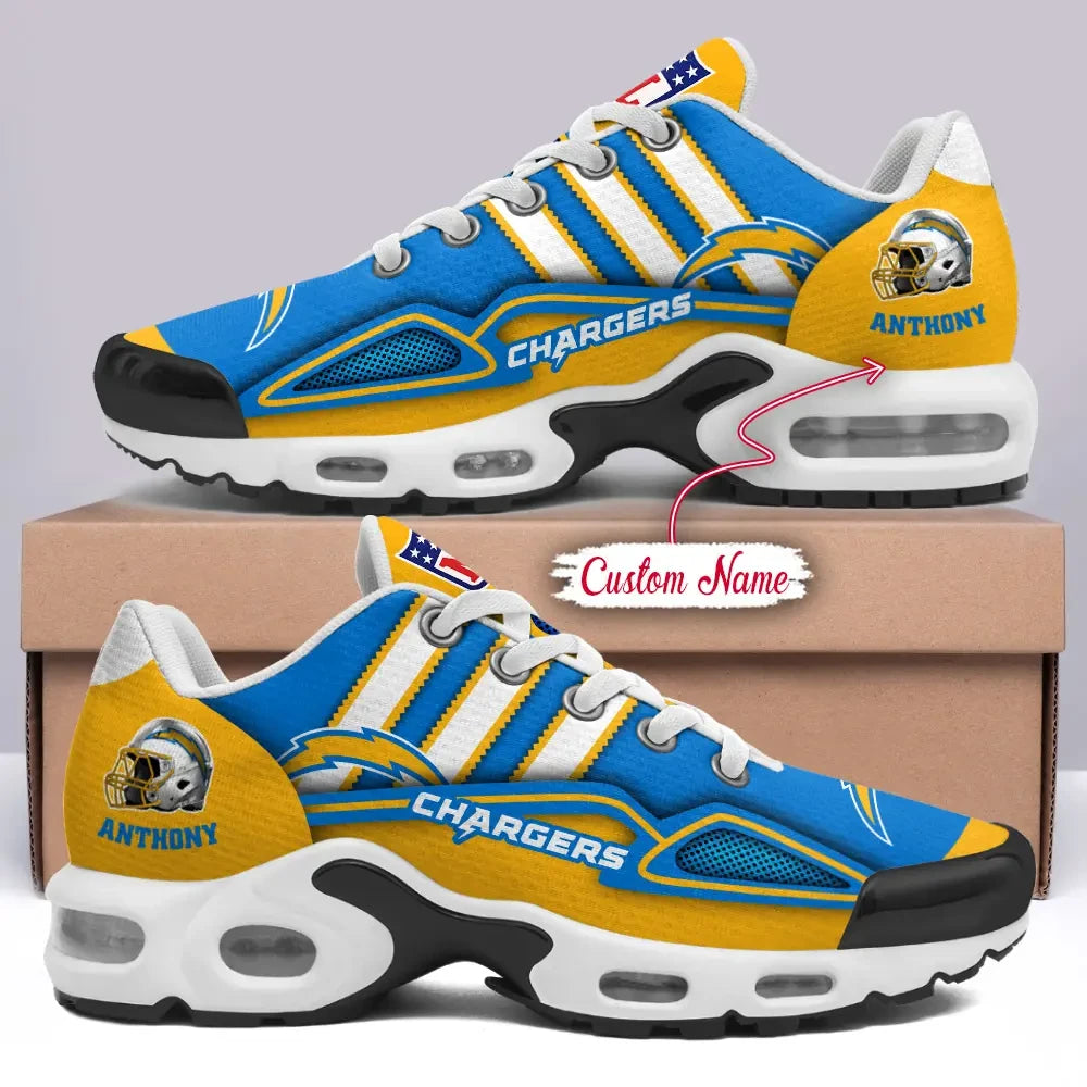 Los Angeles Chargers Personalized Plus T-N Youth Sneakers BGTN453