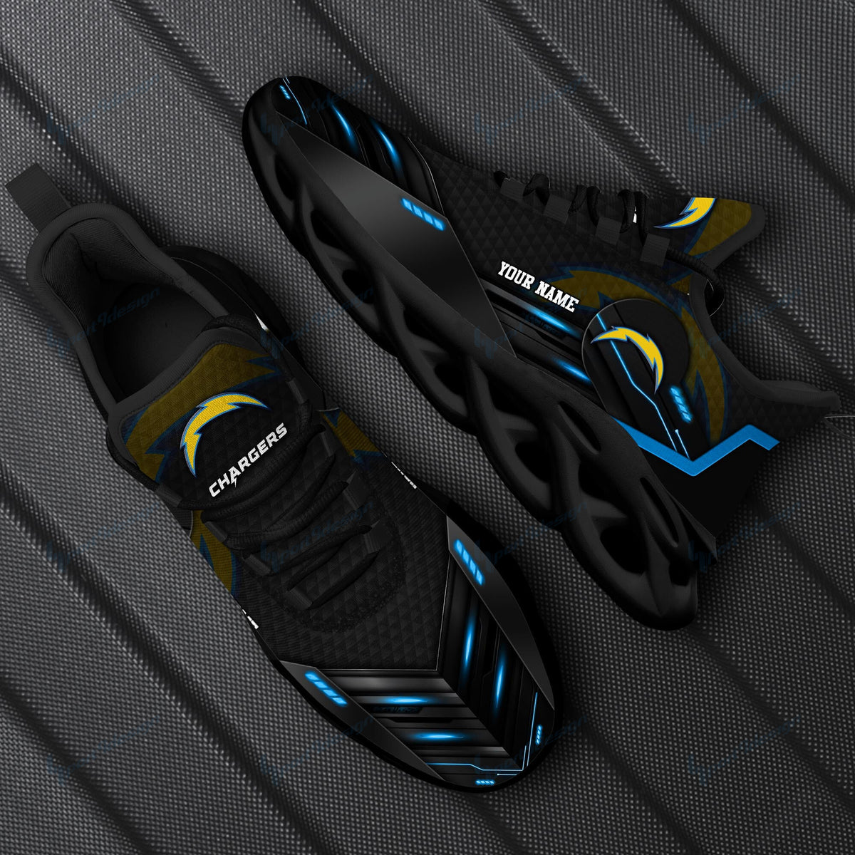 Los Angeles Chargers Personalized Yezy Running Sneakers SPD242
