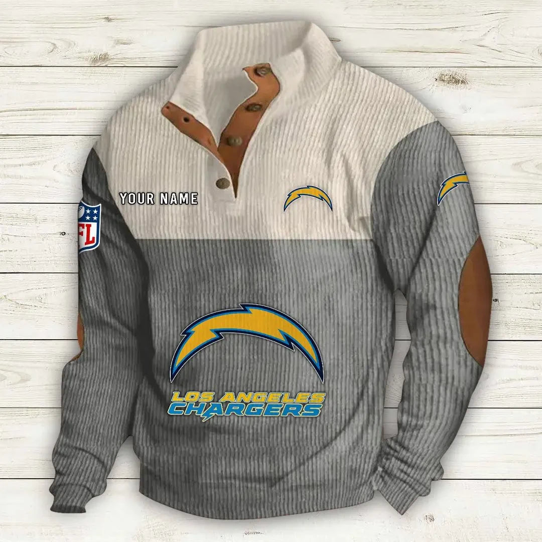 Los Angeles Chargers Double Stand Collar Sport Hoodie S9DBSCH1013