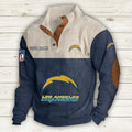 Los Angeles Chargers Double Stand Collar Sport Hoodie S9DBSCH1013